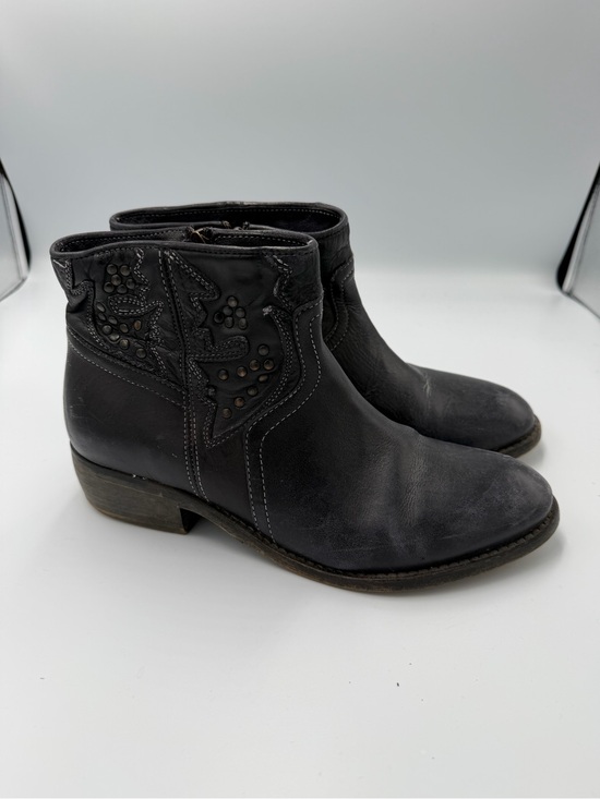 Taos Footwear Shoes - Taos  Black Leather Ankle Boots Booties Women's Comfort Shoes Size 39 (8)